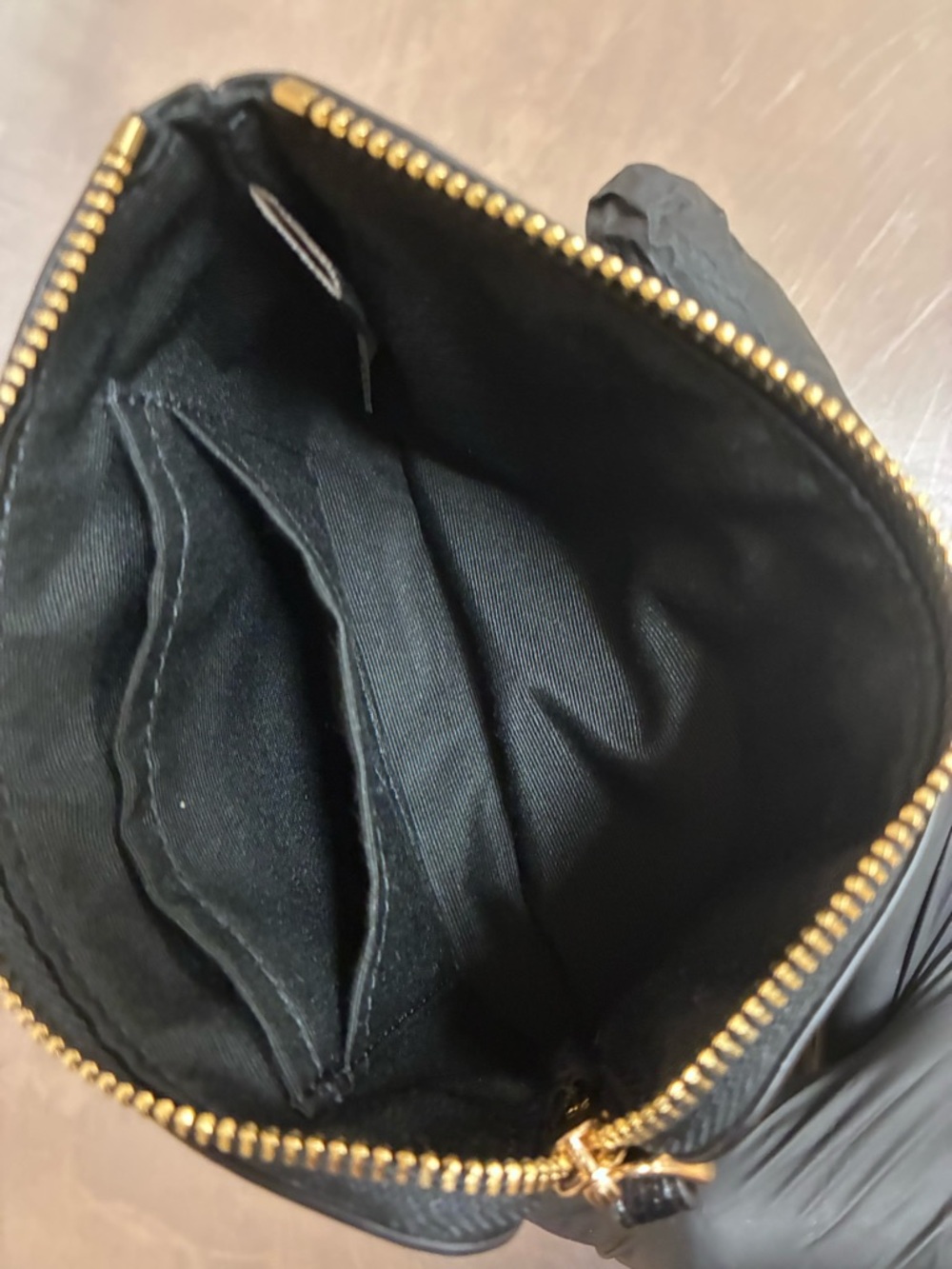 Coach Corner Zip Wristlet Black Leather with Gold Hardware - Picture 7 of 12